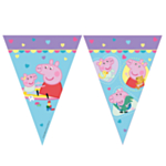Peppa Pig® Flagbanner Lyseblå