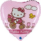 Hello Kitty® Cykel Hjerte Folieballon