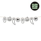 Halloween Papirguirlande Selvlysende
