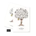 Bryllup Fingeraftryk Plakat Sort
