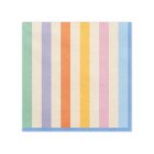 Stribede Servietter Pastel Multi