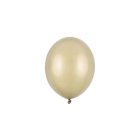 Metalliske Mini Latexballoner Cold Gold