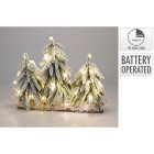 Snedækket Juletræ Dekoration Med LED