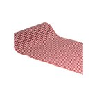 Houndstooth Bordløber Rød/Hvid