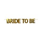 Bride To Be Banner Guld