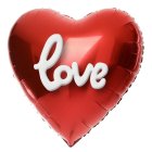 Love Hjerte Folieballon Rød