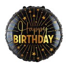 Happy Birthday Golden Celebrations Folieballon