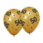 50 Års Latexballoner Guld