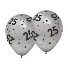 25 Års Latexballoner Sølv