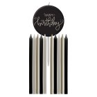 Happy Birthday Kagelys Crème Noir