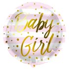 Baby Girl Folieballon Lyserød/Guld