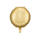 Nytårsklokke Folieballon Guld