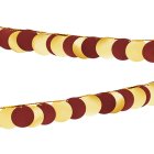 Metalliske Cirkler Guirlande Bordeaux/Guld