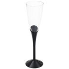 Flute Plast Champagneglas Sort