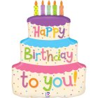 Lagkage Happy Birthday Folieballon