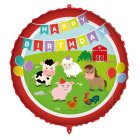 Bondegård Happy Birthday Folieballon