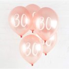 30 Års Latexballoner Rosaguld