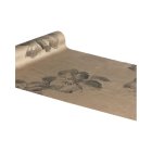 Floral Velour Bordløber Mocca