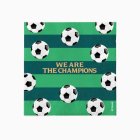 Fodbold We Are The Champions Servietter Grøn