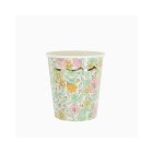 Blomstret Papkrus Pink/Guld