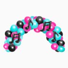Musiknode Ballonbue Sort/Pink/Turkis