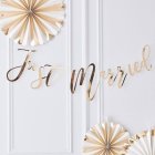Just Married Guld Guirlande