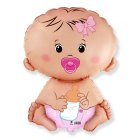 Baby Folieballon Lyserød