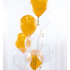 Ballonbuket Klar/Guld