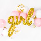 Girl Folieballon Guld