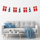 Student Flagguirlande Blå