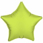 Neon Stjerne Folieballon Gul