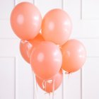 Små Latexballoner Pastel Fersken 12 cm