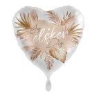Jeg Elsker Dig Folieballon Naturfarve