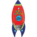 Rumraket Happy Birthday Folieballon