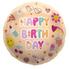 Kawaii Happy Birthday Folieballon