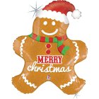 Merry Christmas Honningkagemand Folieballon