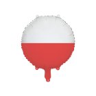 Rund Polen Flag Folieballon