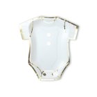 Babyshower Body Paptallerkener Hvid/Guld