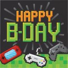 Gaming Party Happy B-day Servietter