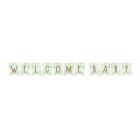 Welcome Baby Banner Støvet Grøn