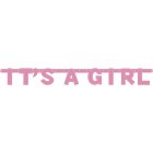 It's a Girl Banner Pink