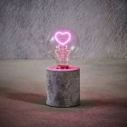 Hjerte Bordlampe