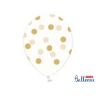 Prikket Balloner Guld/Klar