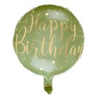 Happy Birthday Folieballon Oliven