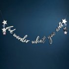 We Wonder What You Are Babyshower Guirlande