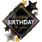 Happy Birthday Stjerne Folieballon