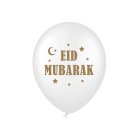 Eid Mubarak Balloner Hvid/Guld