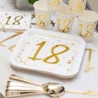18 Års Servietter Guld