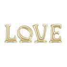 LOVE Stående Folieballoner Guld