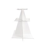 Champagneglas Pyramidestand Hvid